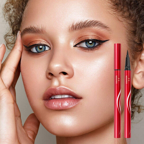 Waterproof Eyeliner Pen QuickDry Soft Tip Smudge Proof Long Lasting Precision Lines 1