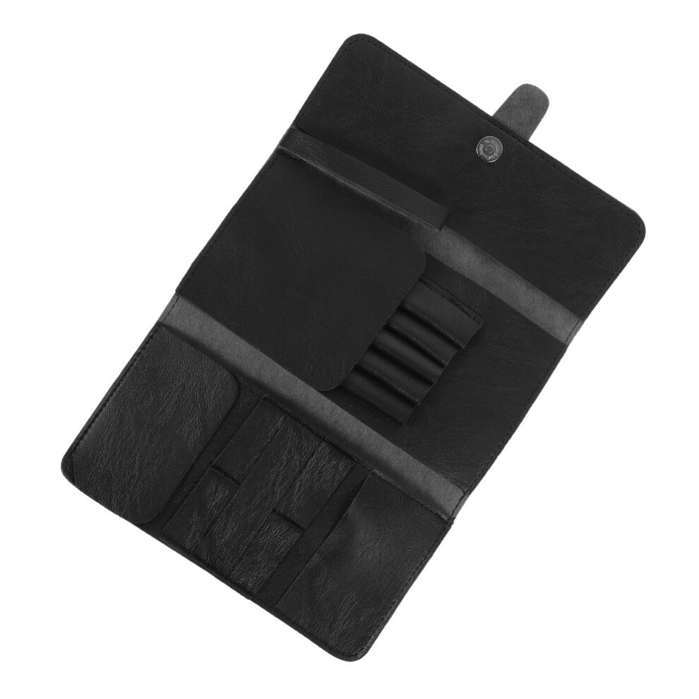 Hairdressing Scissor Case Leather Barber Tool Bag Protective Organizer for Professional Stylists