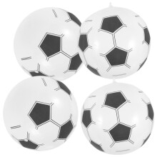 4Pcs Inflatable Soccer Balls for Pool Party Summer Fun Easy Inflate Indoor Outdoor Play for Kids