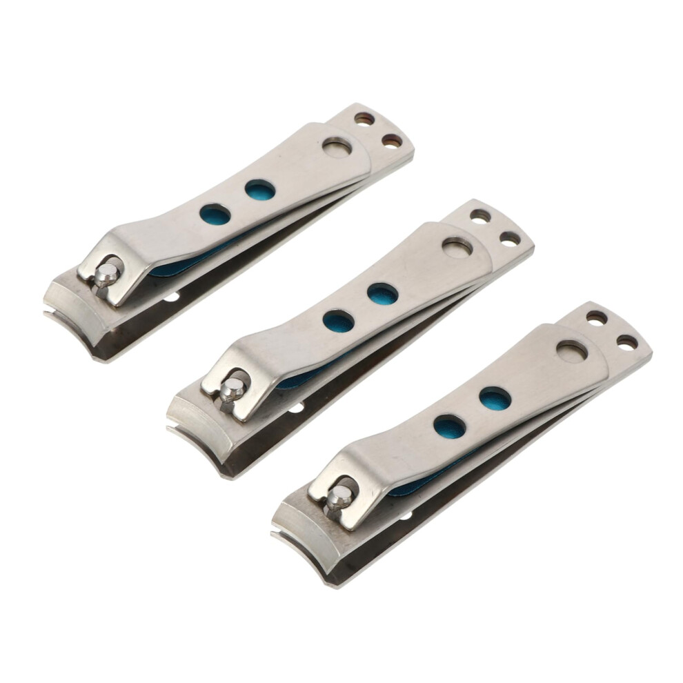 3pcs Stainless Steel Nail Clipper Set with Ultrasharp Precision Blades for Manicure Pedicure