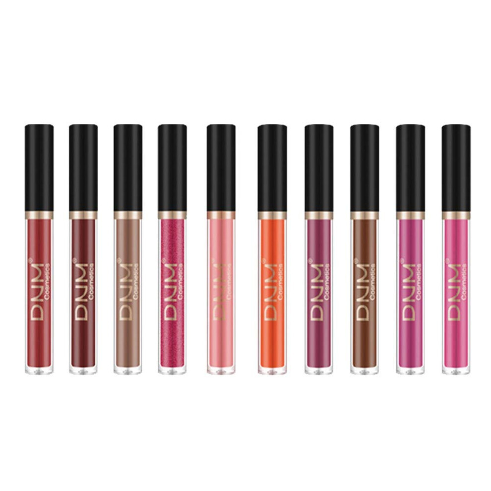 Matte Liquid Lipstick Set with Lip Liner Combo, 10 Colors Waterproof Long Lasting Velvet Finish