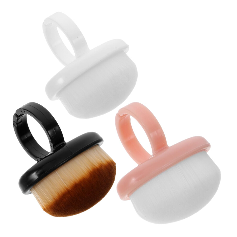 3Pcs Nail Dust Brush Set with Soft Bristles for Gentle Nail Cleaning and Dust Removal