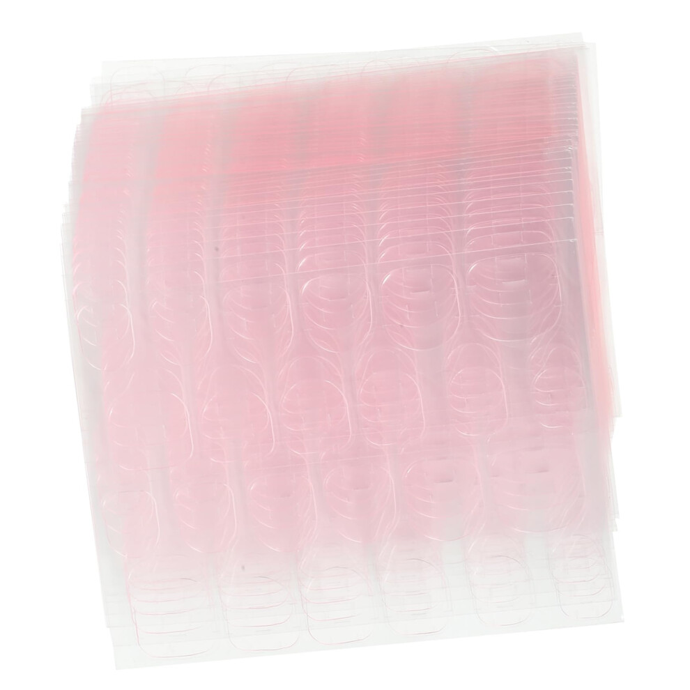 Press On Toenail Adhesive Tabs 50 Sheets Fake Toenail Stickers for Easy DIY Pedicure Nail Art