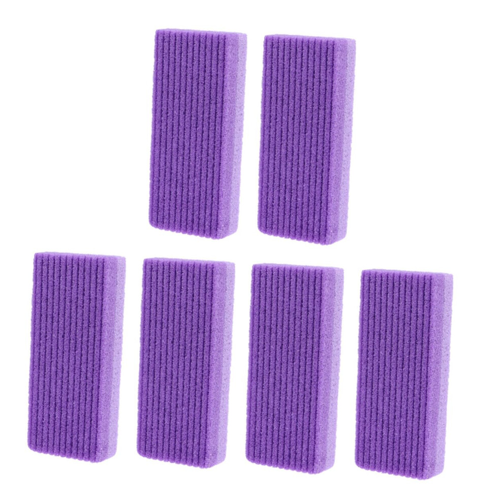 6pcs Pumice Stone for Feet Callus Remover, Durable PU Exfoliating Foot Scrub Tool for Men