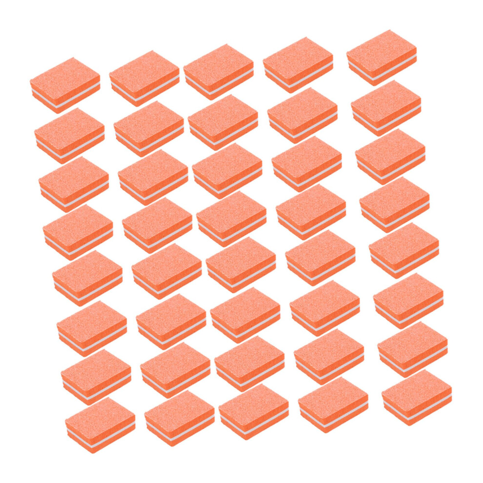 50pcs Mini Nail File and  Elastic Nail Buffer Block for Manicure Pedicure Natural Acrylic Nails