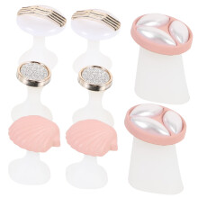 8pcs Silicone Toe Separators Pedicure Spacers Smudge Nail Finishing Reusable Soft Gel