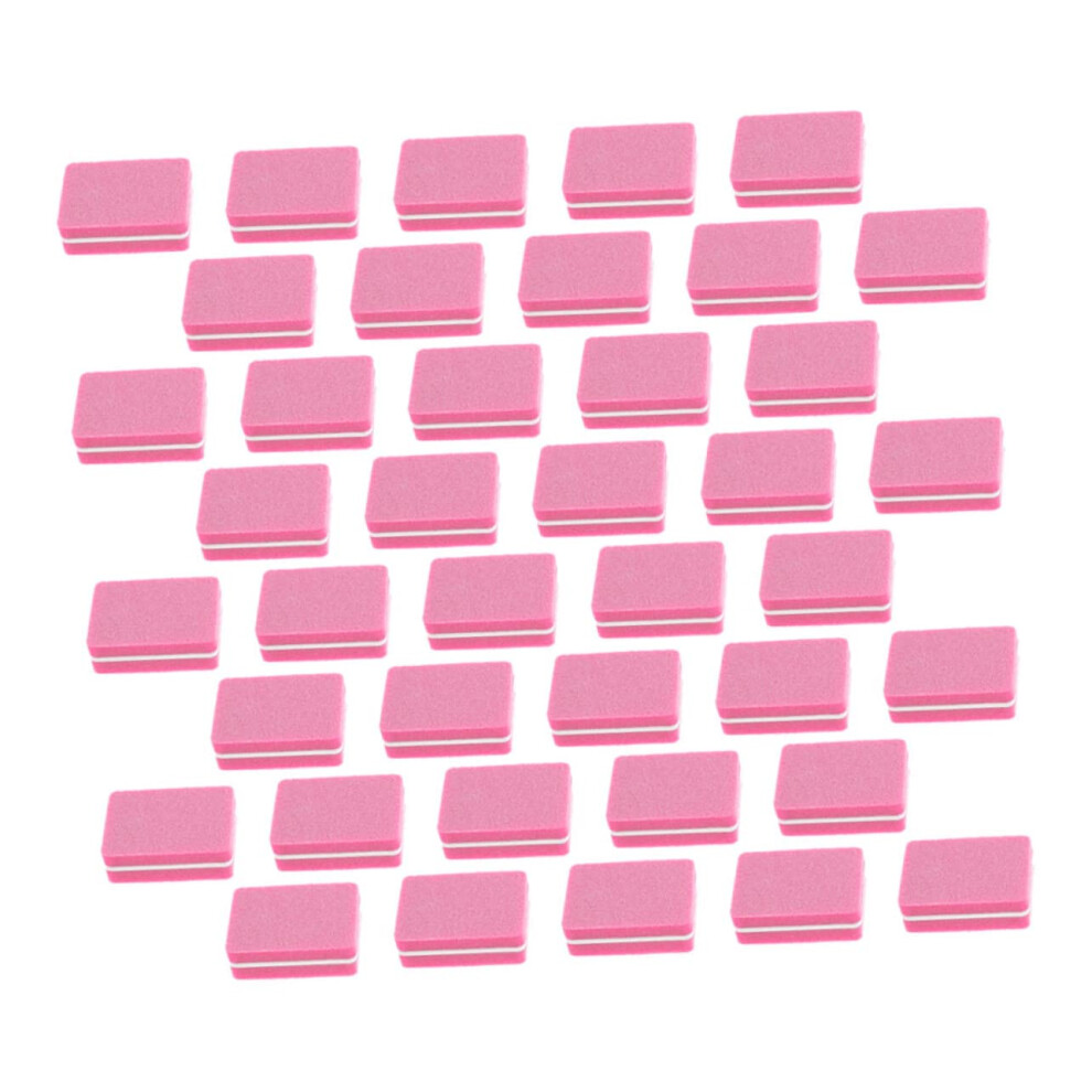 100Pcs Mini 4 Side Nail Buffer Block EVA Sponge Nail File for Smooth Polishing Home and Salon Use