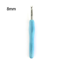 2.0-10mm Multicolor DIY Ergonomic Handle Soft Grip Crochet Hook Aluminum Weave Yarn Knitting Needles 8.0MM