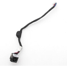 AC/DC Jack Power Plug Charging Port Connector with Cable Harness Replacement for compatible with DELL Precision M2800 DC30100OS00 0G6TVF