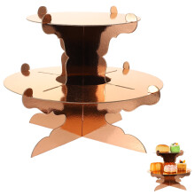 Wedding Cake Decorations Stand Cardboard Stands Cupcake Tray Dessert Tower Paper Pastry Accessories 2 Pcs