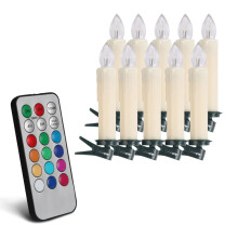 Flameless Plastic Candle Light, Remote Control, Smokeless & Romantic, Eco-Friendly, with Christmas Tree, Photo Props, Compatible with Home Decor
