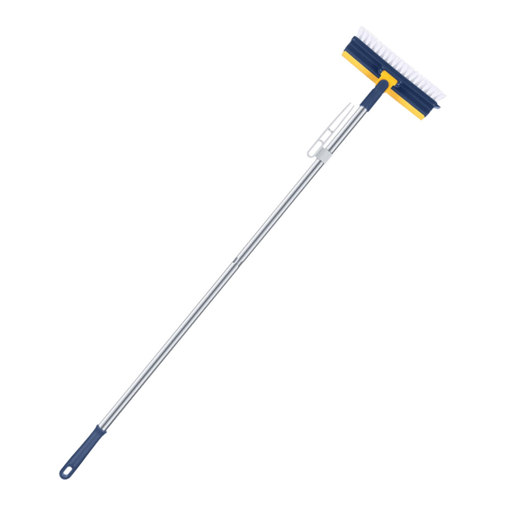 Floor Scrubber Brush, 4-In-1 Deck Scrubber Brush With Long Handle, Squeegee Broom For Floor, Bathroom Garage, Kitchen, Wall, Tile And Swimming Pool 9085618717695