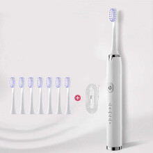 Electric Toothbrush, Electric Toothbrush with 8 Brush Heads, Smart 5-speed Timer Electric Toothbrush IPX7, Smart Household Appliances