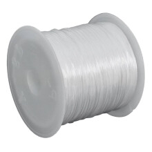 ICERUN Bracelet String,Slip-Proof Design Stretchy Bracelet String,Stretchable Flexibility Elastic String,White