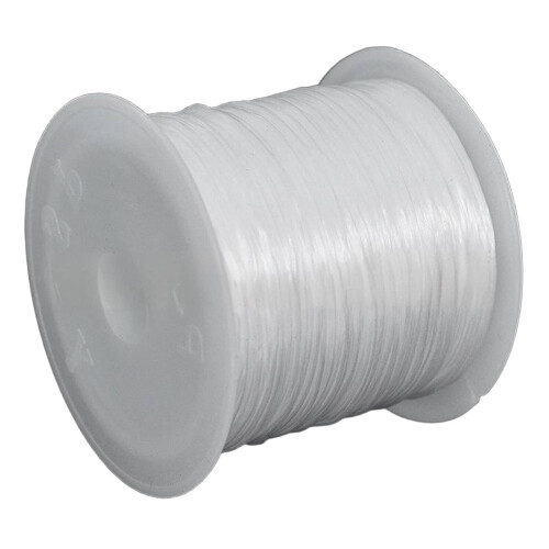 ICERUN Bracelet String,Slip-Proof Design Stretchy Bracelet String,Stretchable Flexibility Elastic String,White