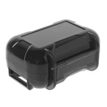 für KZ ABS Resin Hard Storage Box Schutz für eine Hülle für kabellose Kopfhörer In-Ear Monitor Ohrspitzen Langlebige Schwarze Kopfhörerhüllen