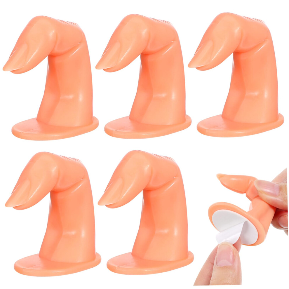 Nail Practice Hand Set with Tips, Realistic False Finger Models for Manicure Training Beginners