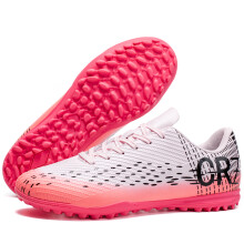 (Pink, 40) High-Quality Unisex Soccer Cleats with FG Long Studs & TF Short Studs, Durable Multi-Color Football Shoes