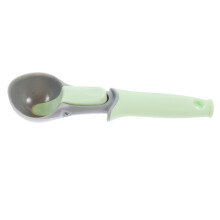 Plastic Ice Cream Scoop and Fruit Baller Spoon with Smooth Surface Ergonomic Handle for Home Use