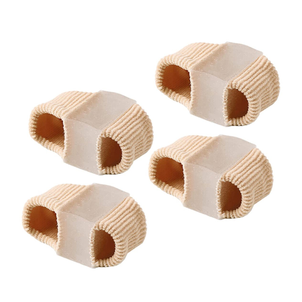 4Pcs Double Hole Toe Separator for Women, Bunion Corrector, Ergonomic 6x3.2cm
