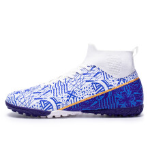(1170S-bailan-s-, 44) TF/FG Professional High-Top Football Shoes, Personalized Fashion Soccer Cleats, Multiple Colors Available