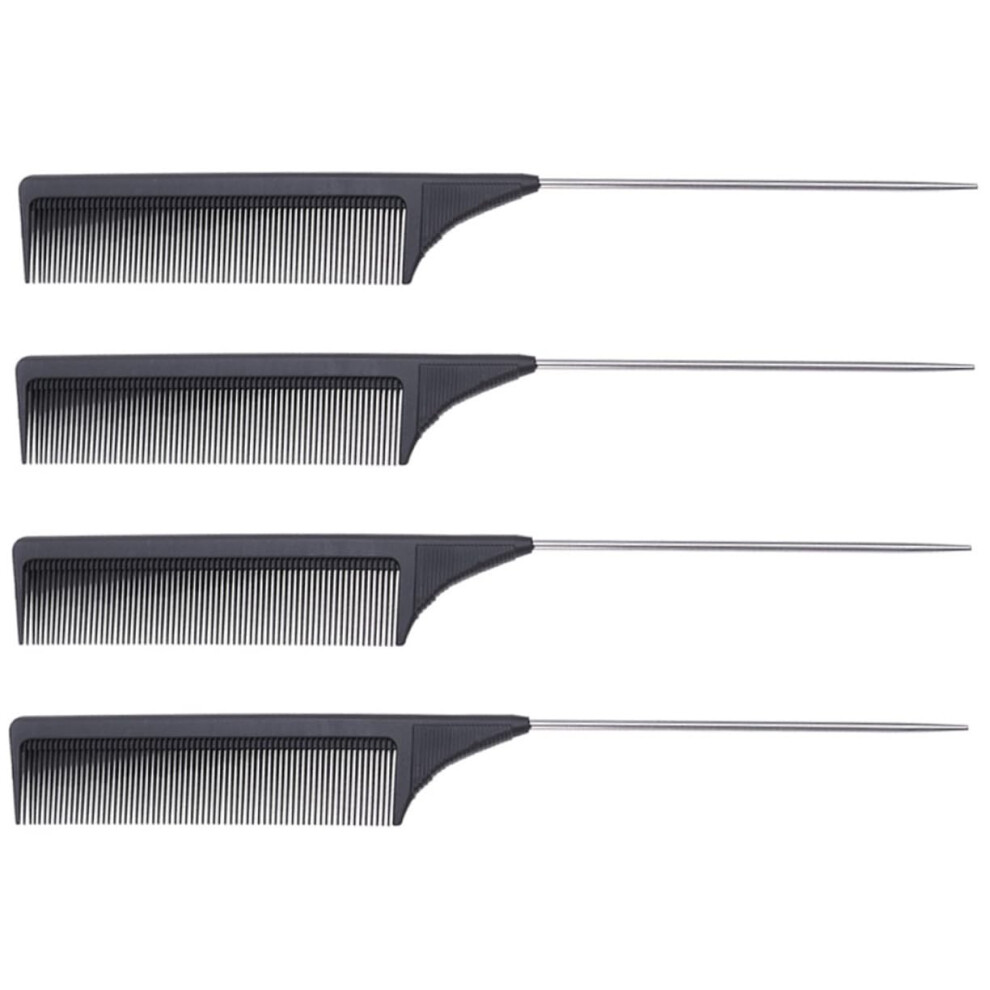 Unisex Professional Pintail Hairdressing Comb Set With Precise Sectioning Tip And Smooth Glide Teeth