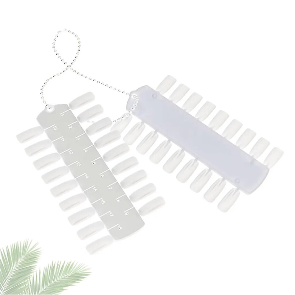 216 Tips Nail Color Swatch Board, Durable Plastic Nail Art Display Wheel for Gel Polish