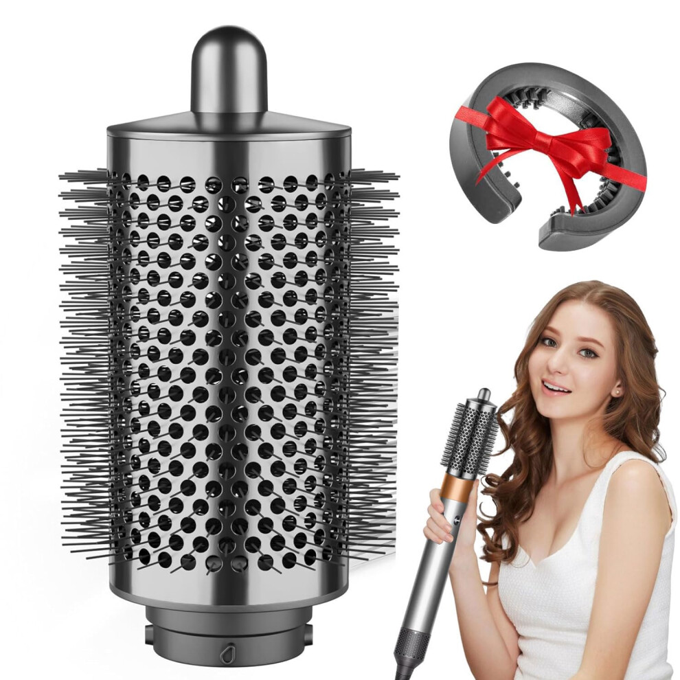 Grey Volumizing Brush Attachment Large Oval For Max Volume And Frizz Reduction For Dyson Airwrap