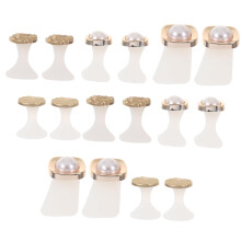 Silicone Toe Separators for Pedicure, Non Slip Rhinestone Pearl Spacers for Precise Nail Polish