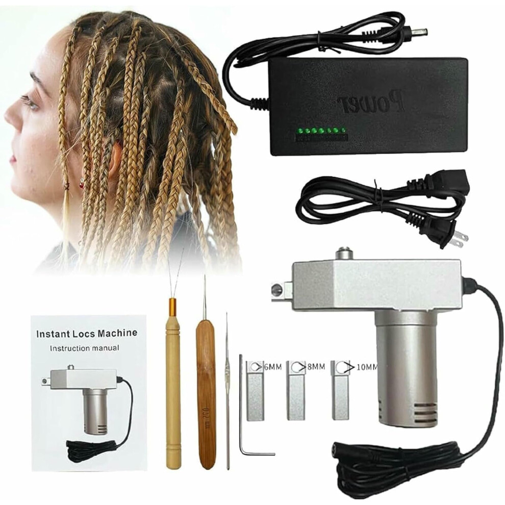 Unisex Dreadlock Machine With Speed Creation For Human And Synthetic Hair, Easy Diy Hair Braiding