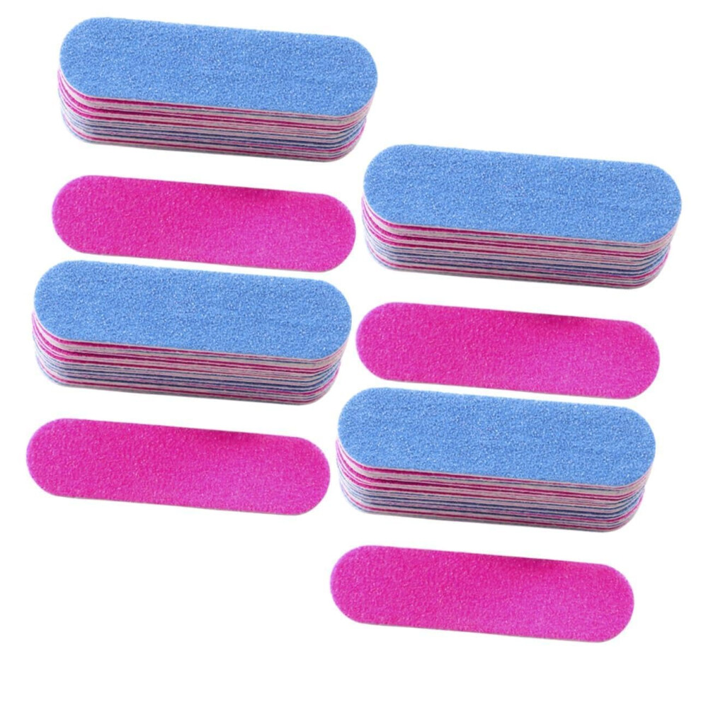 300Pcs Nail File Set with Mini Buffers, Double Sided, Durable Frosted Surface for Manicure