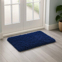 (50x80cm (1.7ft x 2.7ft)) Navy Blue Shaggy Rug - Ultra Soft Plush 450GSM Thick Pile Fluffy Area Rug for Bedroom Living Room
