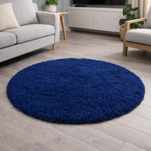(120x170cm (4ft x 5.6ft)) Navy Blue Shaggy Rug - Ultra Soft Plush 450GSM Thick Pile Fluffy Area Rug for Bedroom Living Room