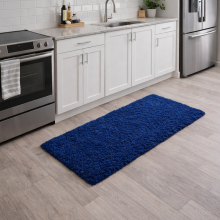 (80x150cm (2.6ft x 5ft)) Navy Blue Shaggy Rug - Ultra Soft Plush 450GSM Thick Pile Fluffy Shag Area Rug for Bedroom & Living Room