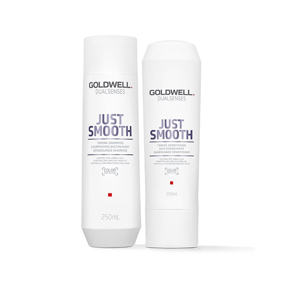 Goldwell Dual Senses Just Smooth Taming Shampoo 250Ml And Conditioner