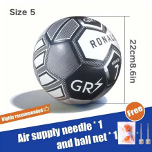 (Gl-Size5) Soccer Ball Size 5 Standard, Non-Slip, Wear-Resistant, Explosion-Proof, Seamless Fit, Waterproof, Suitable for Training and Competition