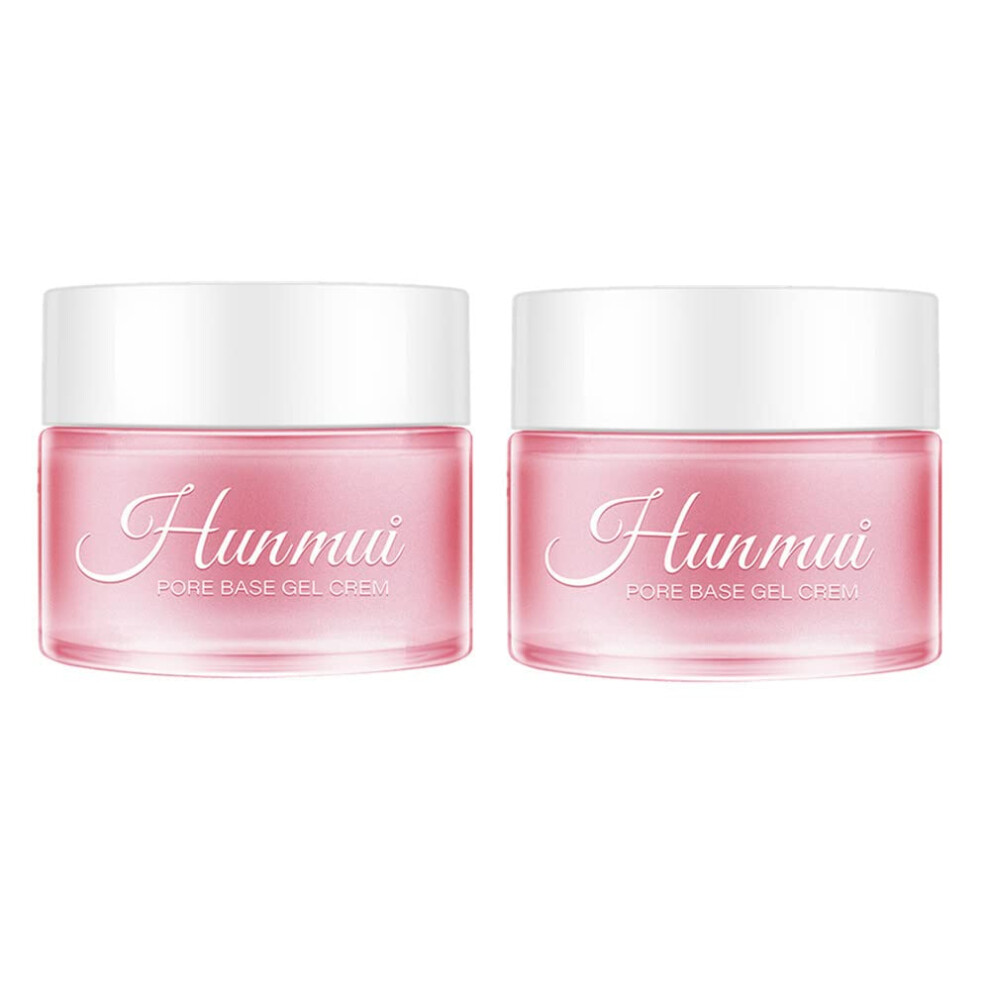 Cream Face Primer 2Pcs Hydrating Pore Minimizing Makeup Base Gel With Matte Finish And Smooth Application