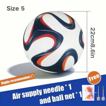 (Brown) Football Men and Women 2014 Competition Size 5 Pu Adult Futebol Outdoor Sports Training Ball Professional Thickened Team Football