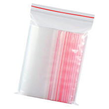 Clear Resealable Bags 100pcs LeakProof Self Sealing Plastic Candy Storage for Parties 17x12cm Transparent