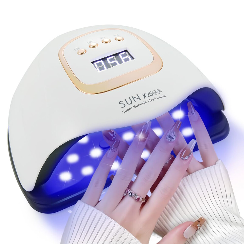 Professional UV LED Nail Lamp 35W Fast Curing Gel Polish Dryer with Timer for Salon and Home