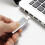 2 Pcs Laptop Computer USB Night Light LED Lamp Mini Table Lights Double Sided White Metal Student 4