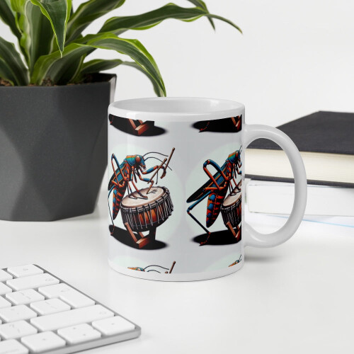 White glossy mug 1