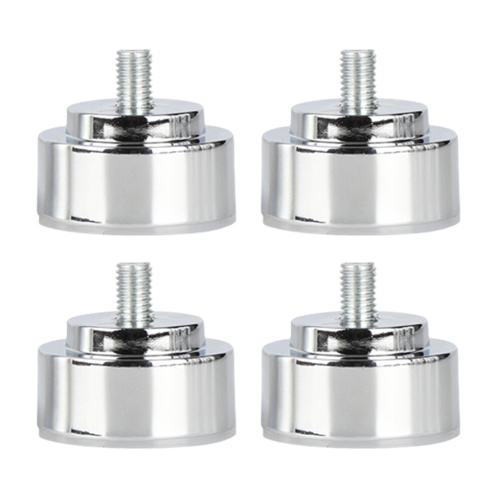 4X M10 Thread Bed Frame Legs Furniture Support Legs For Sofas Cafe Bathroom Argent 3Cm 9027700892002