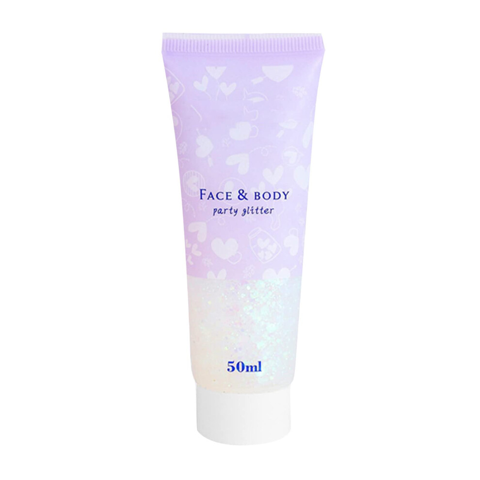Glitter Gel Sequin Gel for Face and Body Festival Makeup with LongLasting Sparkle 50ml