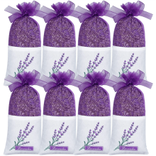 8 Packs Lavender Sachets for Drawers & Closets, Fresh Scents, Home Fragrance Sleep Aid, Moth Repellent Dried Lavender Flowers