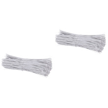 2000 Pcs Heavy Duty Cable Ties Zip White Self- Locking Wire Wraps Cord Kit Iron Core