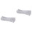 2000 Pcs Heavy Duty Cable Ties Zip White Self- Locking Wire Wraps Cord Kit Iron Core 1