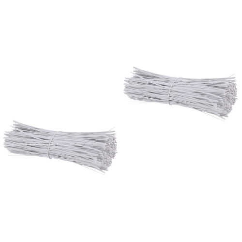 2000 Pcs Heavy Duty Cable Ties Zip White Self- Locking Wire Wraps Cord Kit Iron Core