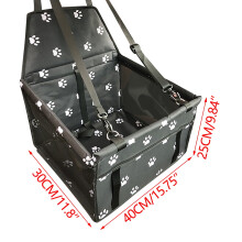 miaomiaoke Pet Car Booster Seat Travel Carrier Cage, Mesh Hanging Bag Breathable Folding Soft Washable Travel Bags for Dogs Cats or Other Small Pet