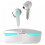 Wireless Gaming Earbuds, Bluetooth 5.0, 35ms Low Latency, Auto Pairing, Touch Control, Cool Light, Microphone, Compatible with Android 2